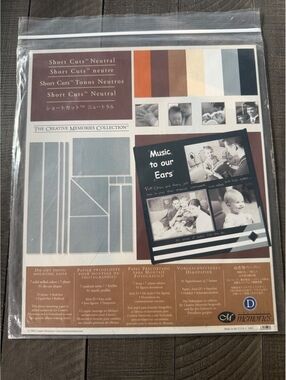 Creative Memories Short Cut Neutral Die-Cut Photo Mounting Paper from 2005